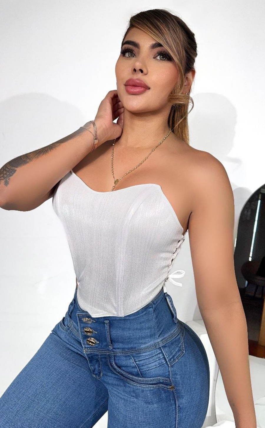 Corset Metalizado
