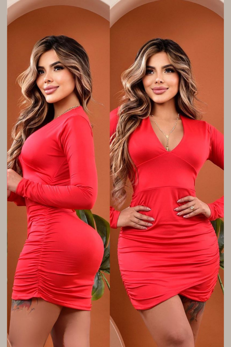 Vestido Cruzado Runche