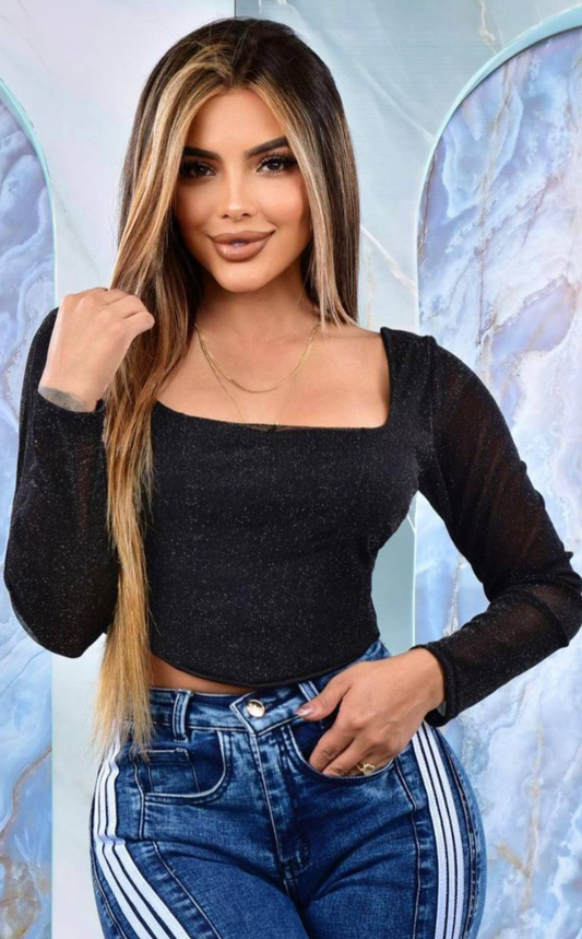 Blusa Maya Brillo