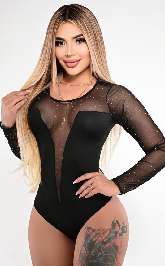 Body Pedrería Negro
