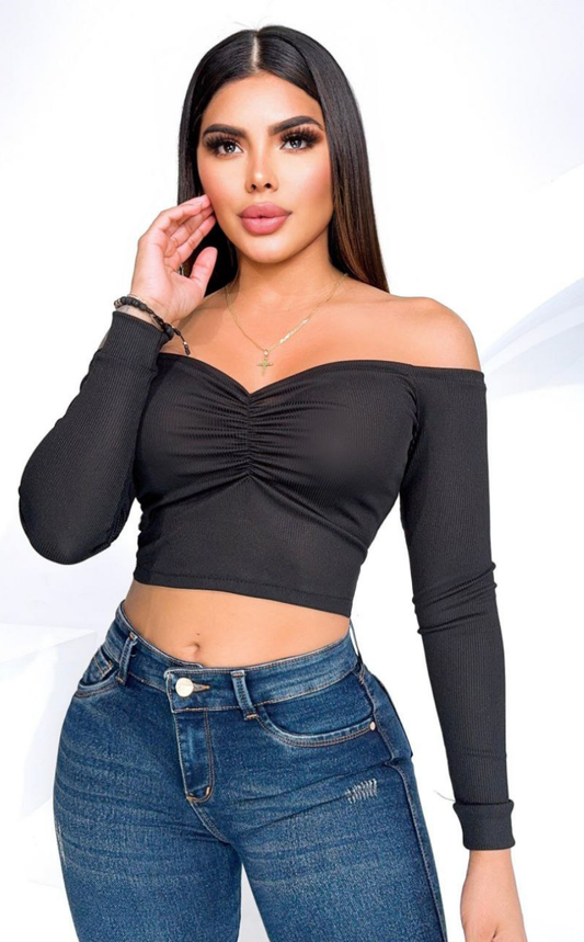 Blusa Cuello Bandeja