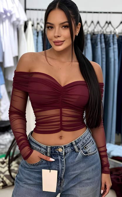 Blusa Bandeja Malla